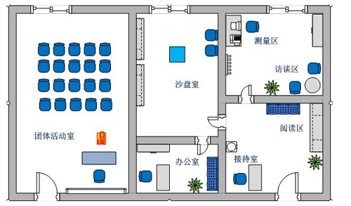 大学心理咨询室房间布置标准与效果图